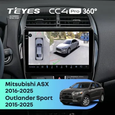 Штатная магнитола Teyes CC4 Pro 360 8/128 Mitsubishi ASX (2016-2025) F2