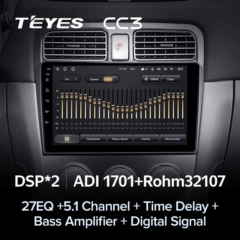 Штатная магнитола Teyes CC3 4/32 Subaru Forester SG (2002-2008)