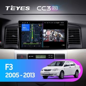 Штатная магнитола Teyes CC3 2K 6/128 BYD F3 (2005-2013)
