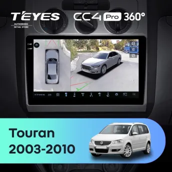 Штатная магнитола Teyes CC4 Pro 360 8/128 Volkswagen Touran 1 (2003-2010) F1