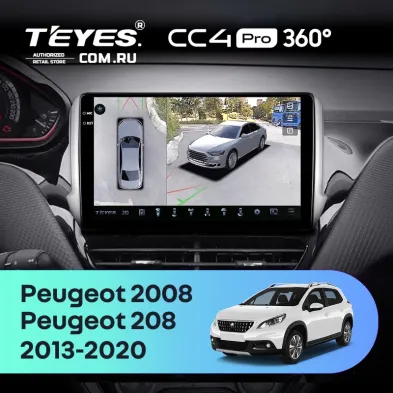 Штатная магнитола Teyes CC4 Pro 360 8/128 Peugeot 208 (2013-2020)