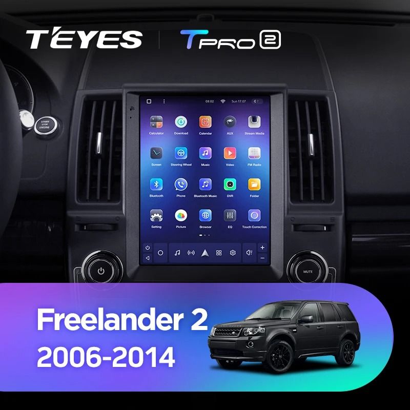 Штатная магнитола Tesla style Teyes TPRO 2 4/32 Land Rover Freelander 2 (2006-2012) Тип-B