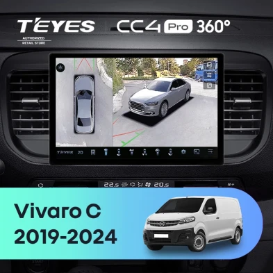 Штатная магнитола Teyes CC4 Pro 360 12/256 Opel Vivaro C (2019-2024) (11")