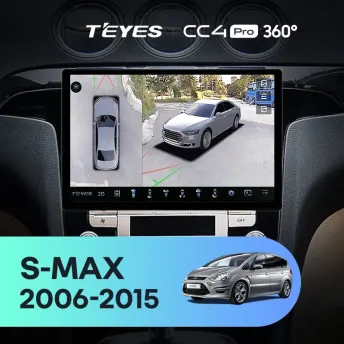 Штатная магнитола Teyes CC4 Pro 360 8/128 Ford S-MAX (2006-2015) F2 (11")