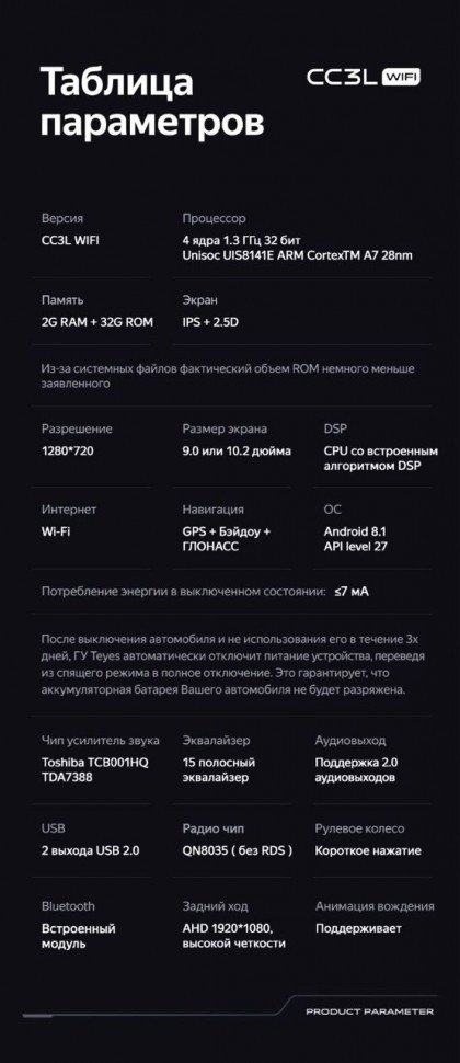 Штатная магнитола Teyes CC3L WiFi 2/32 Kia Soul 2 PS (2013-2019) Тип-B