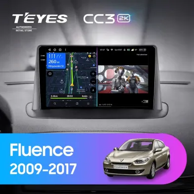 Штатная магнитола Teyes CC3 2K 6/128 Renault Fluence (2009-2017)