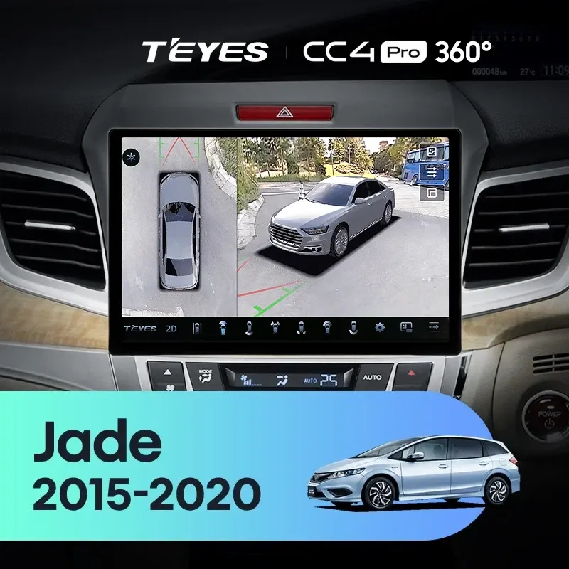 Штатная магнитола Teyes CC4 Pro 360 8/128 Honda Jade (2015-2020) Правый руль (11")