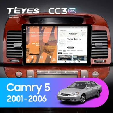 Штатная магнитола Teyes CC3 2K 6/128 Toyota Camry 5 XV 30 (2001-2006) Тип-B
