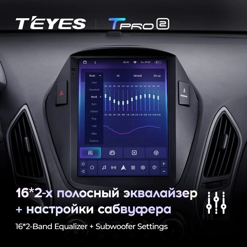 Штатная магнитола Tesla style Teyes TPRO 2 3/32 Hyundai IX35 (2009-2015) F1 Тип-AB
