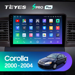 Штатная магнитола Teyes SPRO Plus 6/128 Toyota Corolla E130 E120 (2000-2004)