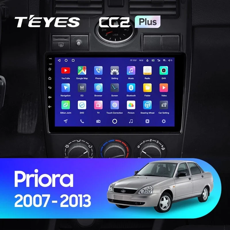Штатная магнитола Teyes CC2 Plus 4/32 Lada Priora 1 (2007-2013) F1