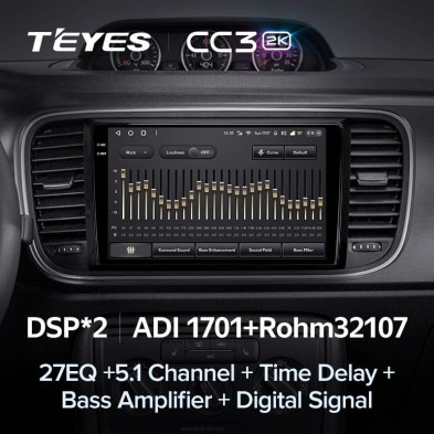 Штатная магнитола Teyes CC3 2K 4/32 Volkswagen Beetle A5 (2011-2019) (10 inch Universal)