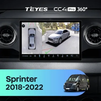 Штатная магнитола Teyes CC4 Pro 360 12/256 Mercedes-Benz Sprinter (2018-2022) F1 (11")