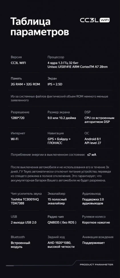 Штатная магнитола Teyes CC3L WiFi 2/32 Mercedes-Benz Sprinter (2018-2022) F1