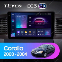 Штатная магнитола Teyes CC3 2K 360 6/128 Toyota Corolla E130 E120 (2000-2004)
