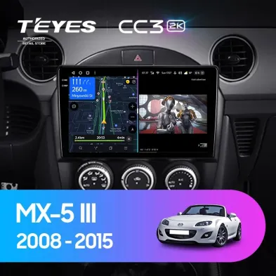 Штатная магнитола Teyes CC3 2K 4/32 Mazda MX-5 (2008-2015)