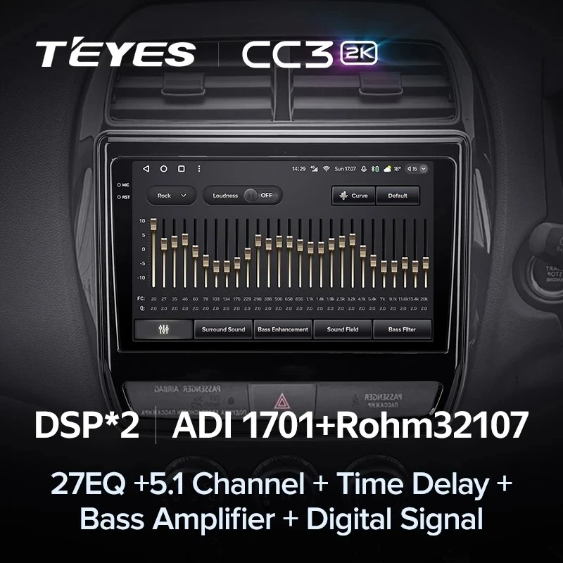 Штатная магнитола Teyes CC3 2K 360 6/128 Mitsubishi ASX (2016-2026) Тип-B Правый руль