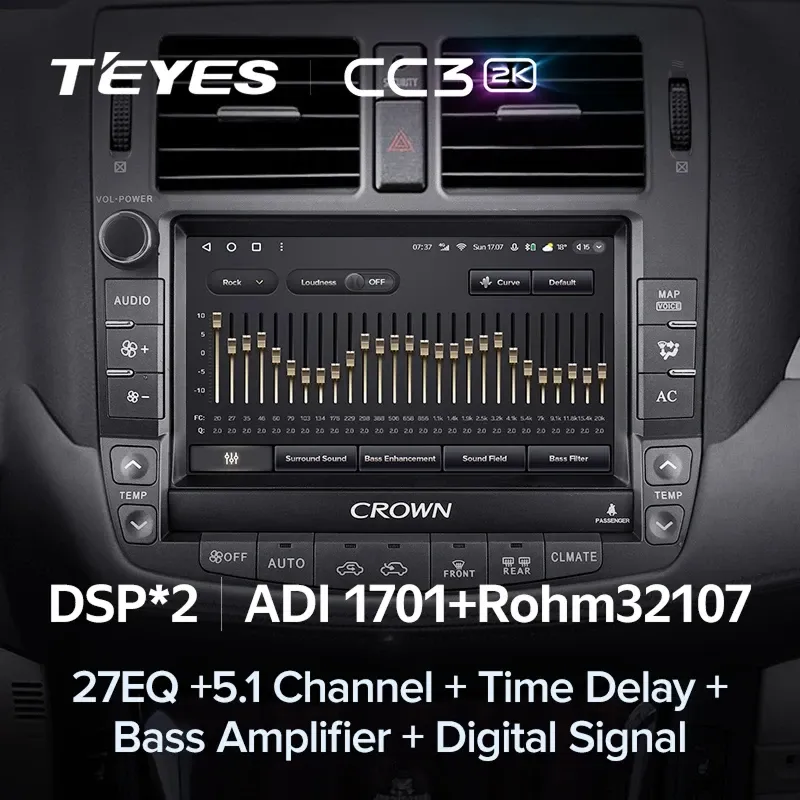 Штатная магнитола Teyes CC3 2K 4/32 Toyota Crown 13 S200 (2008-2012) Тип-A