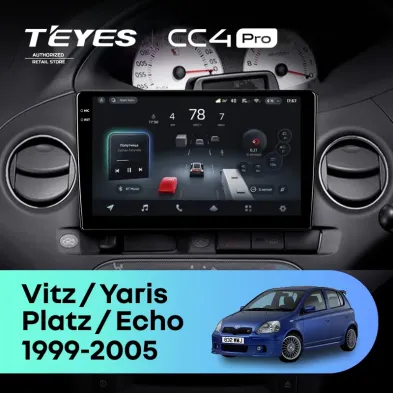 Штатная магнитола Teyes CC4 Pro 12/256 Toyota Platz (1999-2005) F2