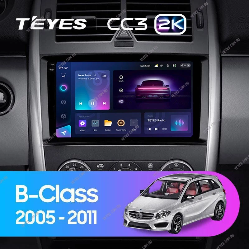 Штатная магнитола Teyes CC3 2K 4/32 Mercedes-Benz B-Class T245 (2005-2011)