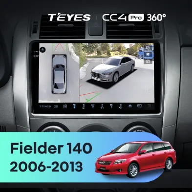 Штатная магнитола Teyes CC4 Pro 360 12/256 Toyota Corolla Fielder 140 (2006-2013) Тип-B