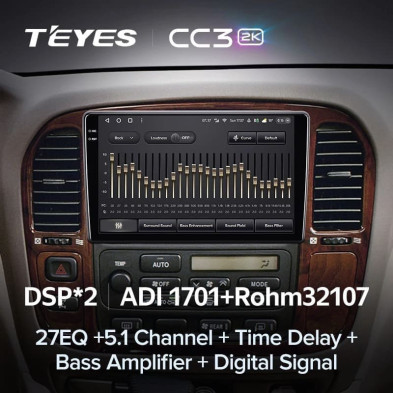 Штатная магнитола Teyes CC3 2K 6/128 Lexus LX470 (1998-2003) F1