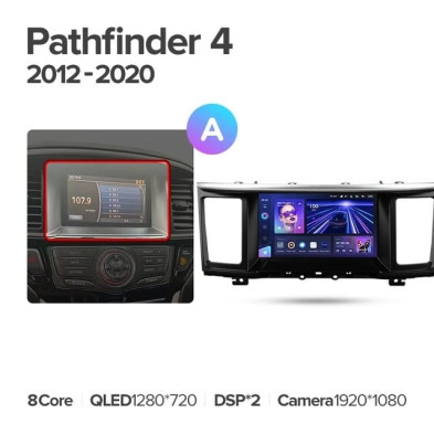 Штатная магнитола Teyes CC3L 4/64 Nissan Pathfinder 4 R52 (2012-2020) F1