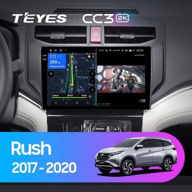 Штатная магнитола Teyes CC3 2K 6/128 Toyota Rush (2017-2020)