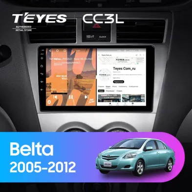 Штатная магнитола Teyes CC3L 4/64 Toyota Belta (2005-2012)