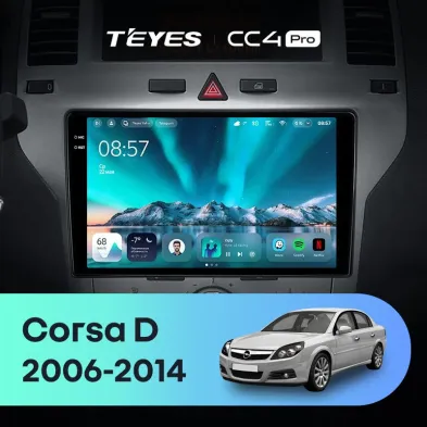 Штатная магнитола Teyes CC4 Pro 8/128 Opel Corsa D (2006-2014) F2