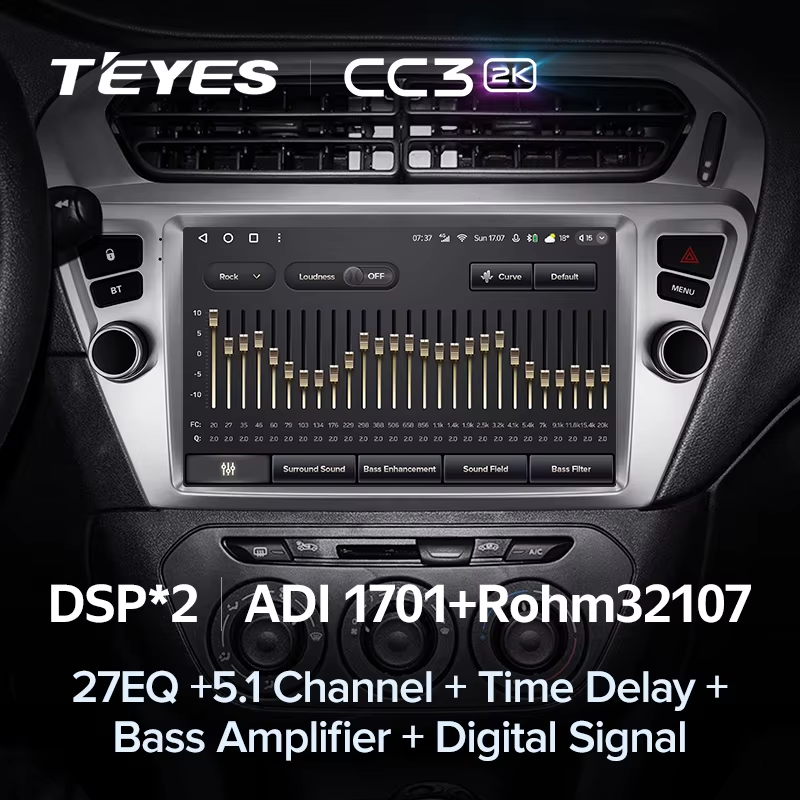 Штатная магнитола Teyes CC3 2K 4/32 Peugeot 301 (2012-2016) F1
