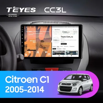 Штатная магнитола Teyes CC3L 4/64 Citroen C1 (2005-2014)