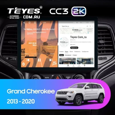 Штатная магнитола Teyes CC3 2K 4/64 Jeep Grand Cherokee WK2 (2013-2020) F1 (13")