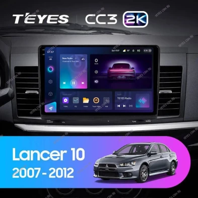 Штатная магнитола Teyes CC3 2K 360 6/128 Mitsubishi Lancer 10 CY (2007-2012) Тип-B