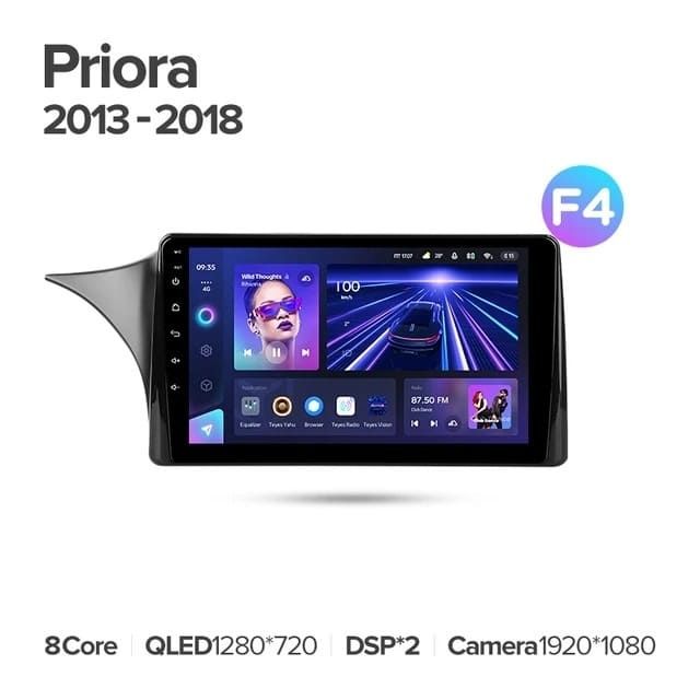 Штатная магнитола Teyes CC3L 4/64 Lada Priora (2013-2018) F4