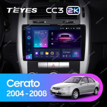 Штатная магнитола Teyes CC3 2K 4/32 Kia Cerato (2004-2008) F2