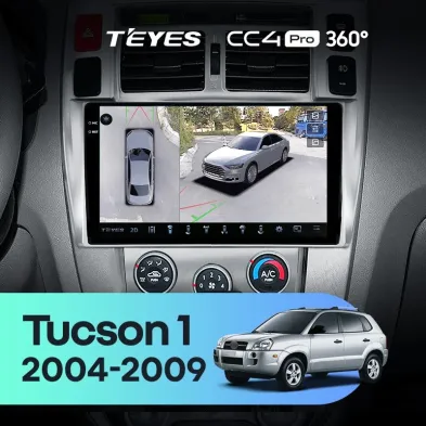 Штатная магнитола Teyes CC4 Pro 360 8/128 Hyundai Tucson 1 (2004-2009) F1