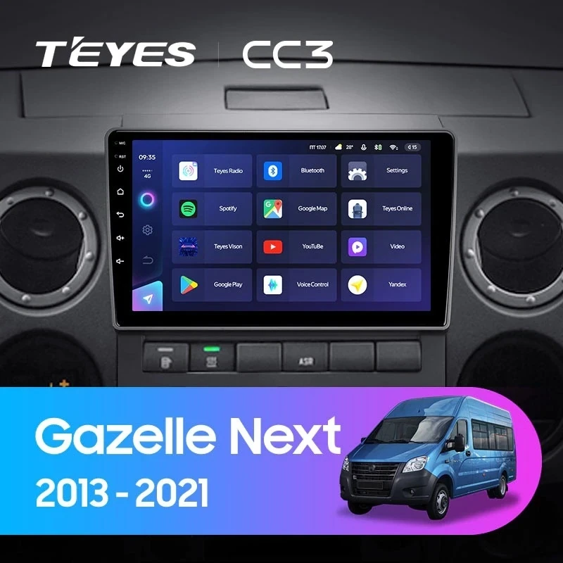 Штатная магнитола Teyes CC3 4/32 для GAZ Gazelle Next (2013-2021) F1
