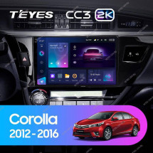 Штатная магнитола Teyes CC3 2K 4/32 Toyota Corolla (2012-2016) Тип-B