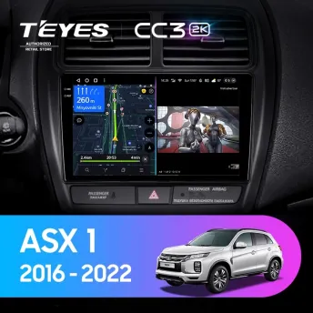 Штатная магнитола Teyes CC3 2K 6/128 Mitsubishi ASX (2016-2022) Тип-A