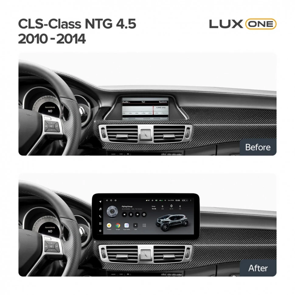 Штатная магнитола Teyes LUX ONE 6/128 Mercedes-Benz CLS-Class 2 C218 X218 W218 (NTG 4.5) (2010-2014)