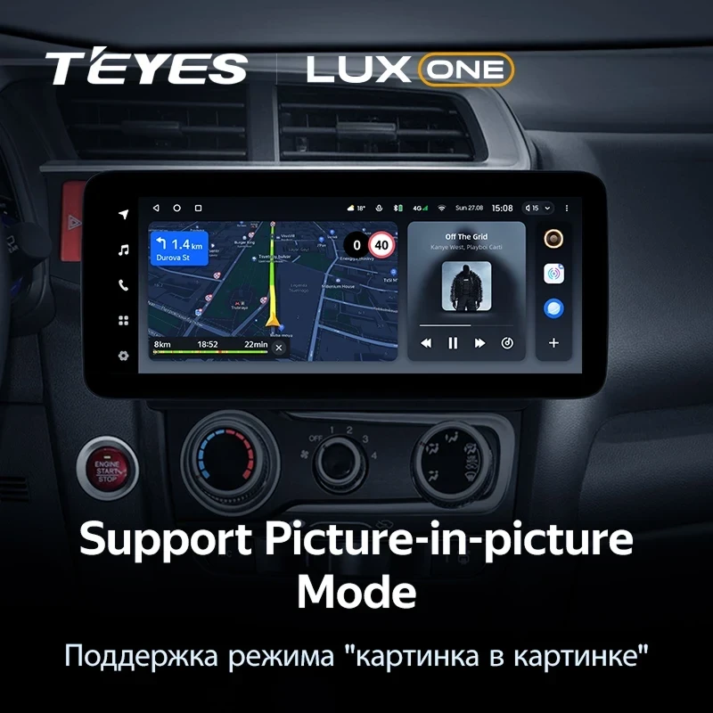 Штатная магнитола Teyes LUX ONE 6/128 Honda Fit 3 GP GK (2013-2020)