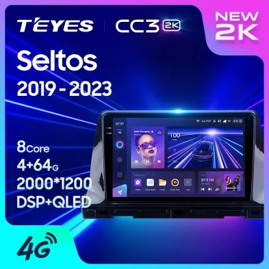 Штатная магнитола Teyes CC3 2K 6/128 Kia Seltos SP2 (2019-2023)