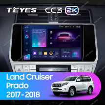 Штатная магнитола Teyes CC3 2K 360 6/128 Toyota Land Cruiser Prado 150 (2017-2021)