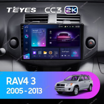 Штатная магнитола Teyes CC3 2K 360 6/128 Toyota RAV4 3 XA30 (2005-2013) 10&quot;