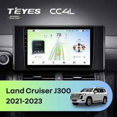 Штатная магнитола Teyes CC4L 6/64 Toyota Land Cruiser 300 (2021-2023)