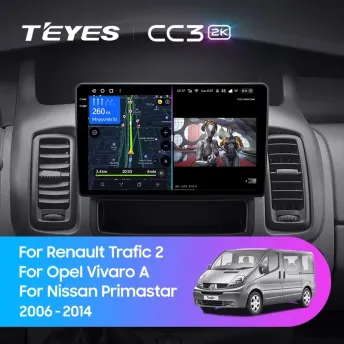 Штатная магнитола Teyes CC3 2K 4/32 Opel Vivaro A (2006-2014) Тип-B