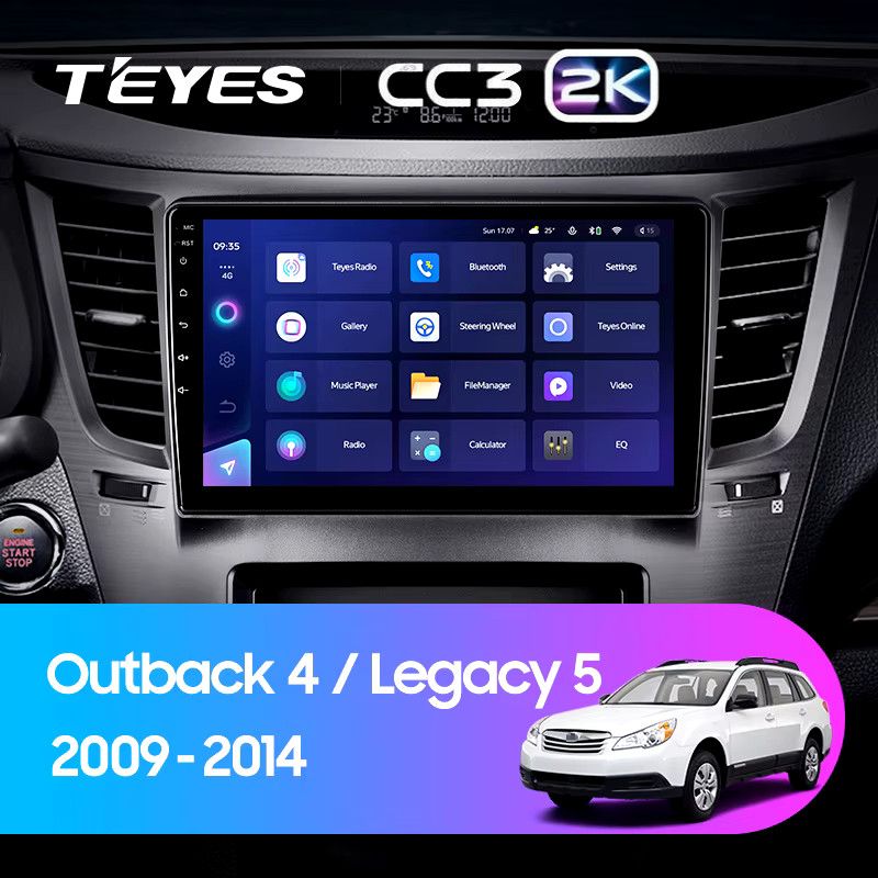 Штатная магнитола Teyes CC3 2K 4/64 Subaru Outback 4 (2009-2014)