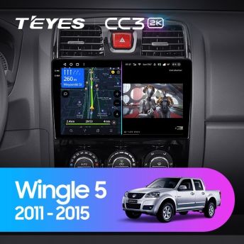 Штатная магнитола Teyes CC3 2K 360 6/128 Great Wall Wingle 5 (2011-2015)