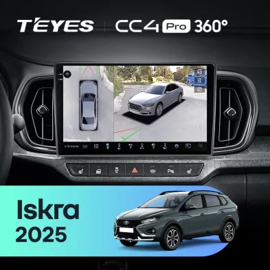 Штатная магнитола Teyes CC4 Pro 360 8/128 LADA Iskra SW Cross 2025 Тип-B